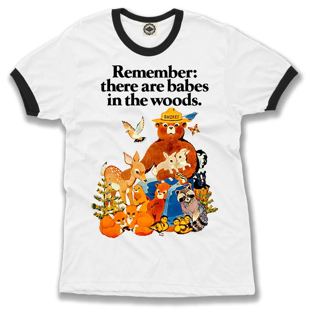Smokey Bear Vintage "Babes In The Woods" Men's Ringer Tee