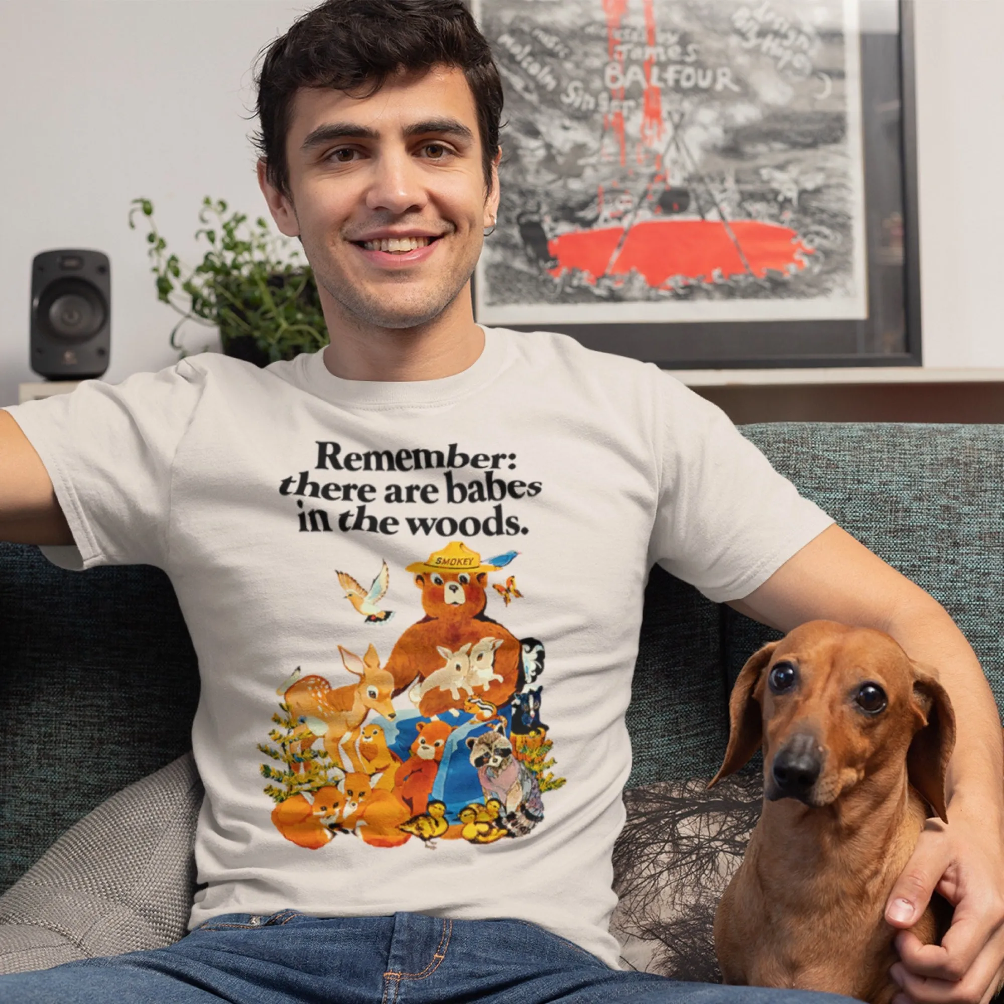 Smokey Bear Vintage "Babes In The Woods"Men's Tee