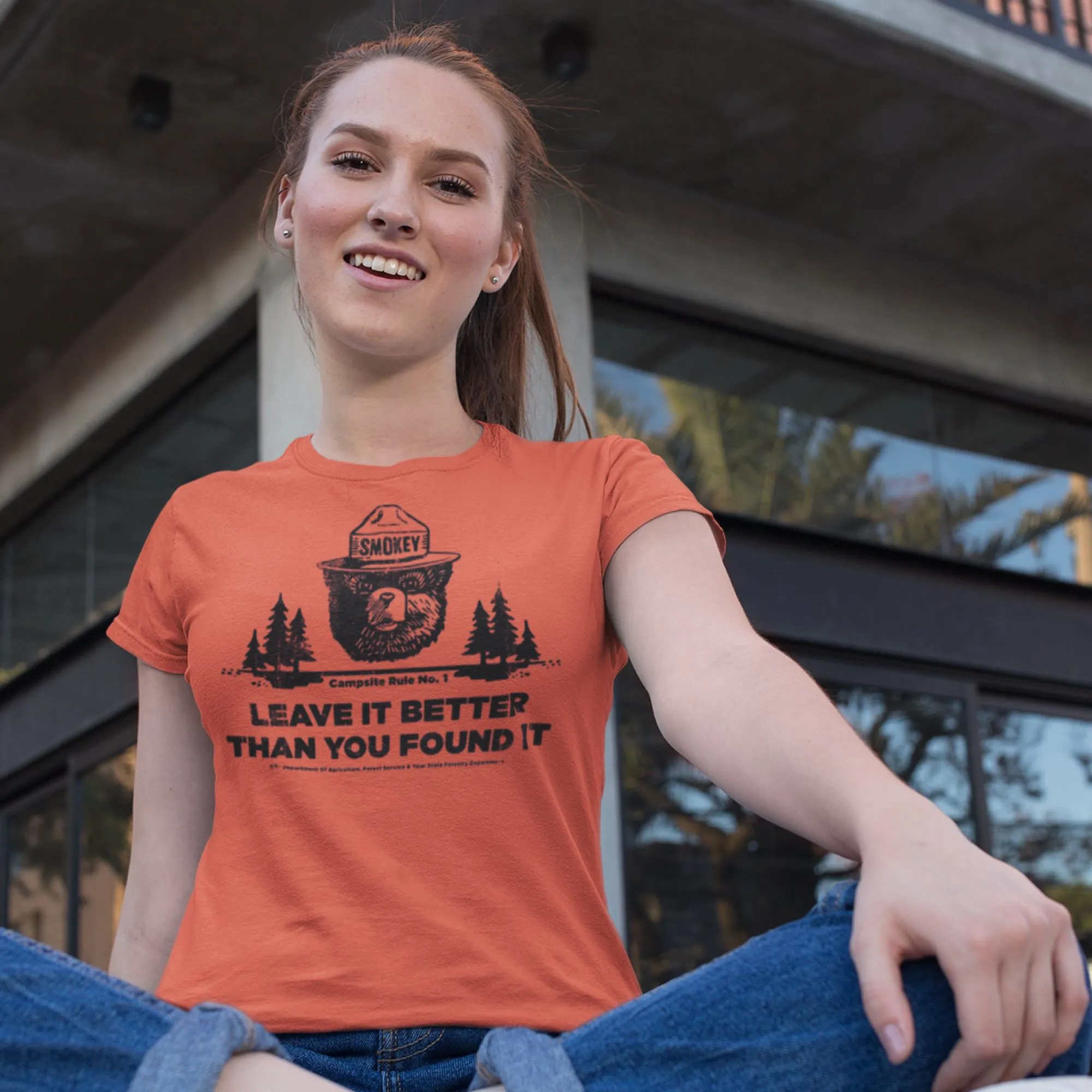 Smokey Bear's Campsite Rule Women's Tee
