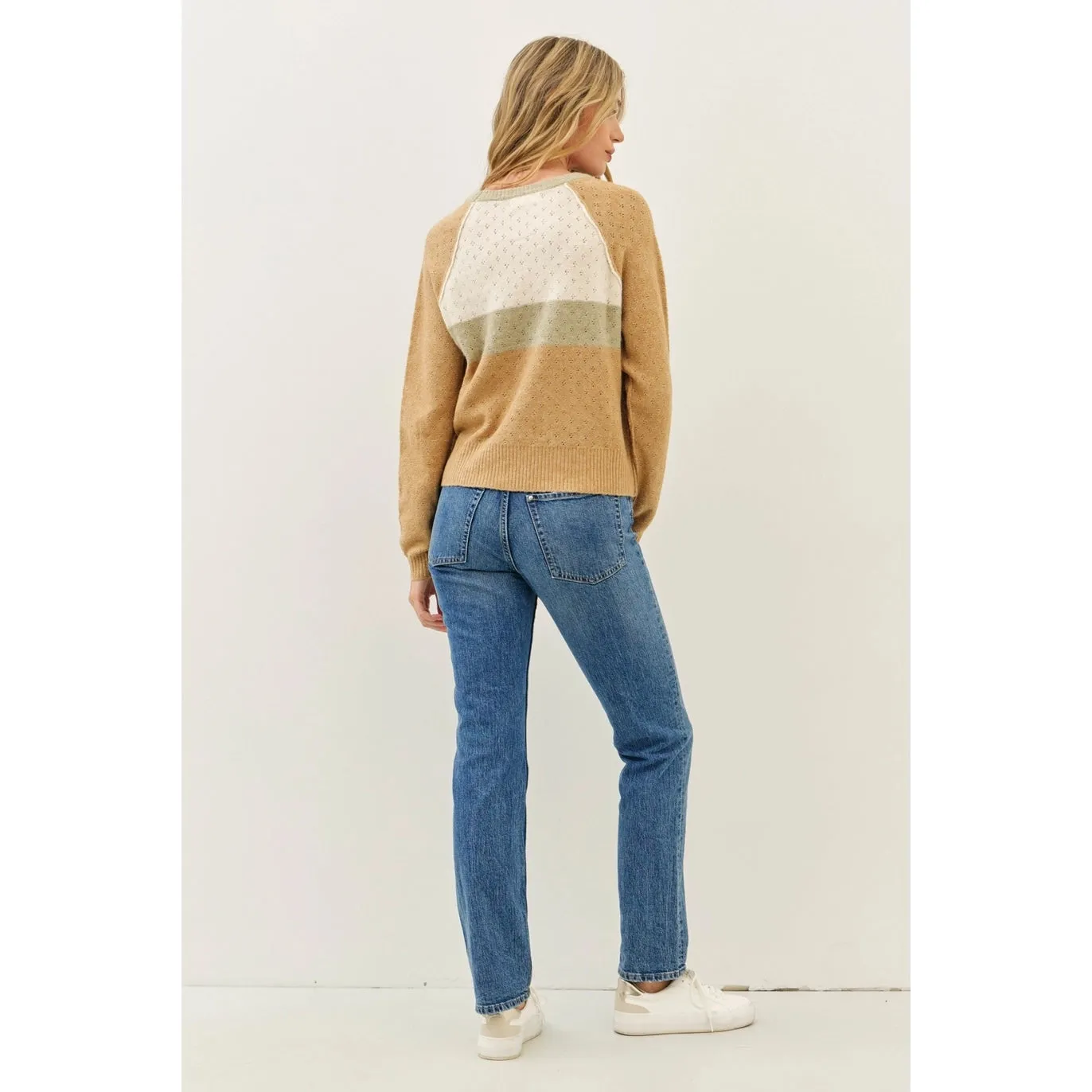 Soft Brushed Pointelle Sweater