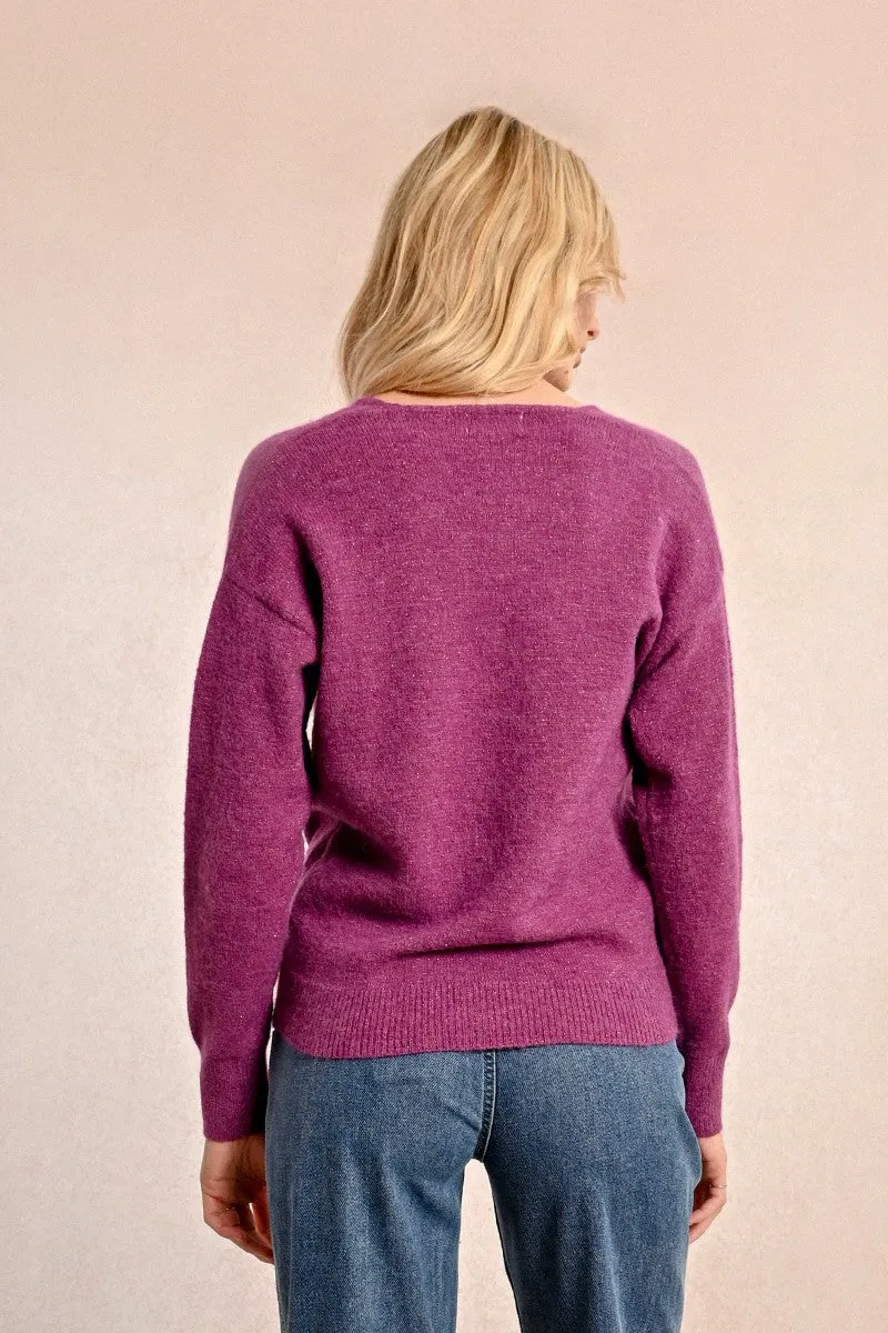 SOFT KNIT WRAP SWEATER