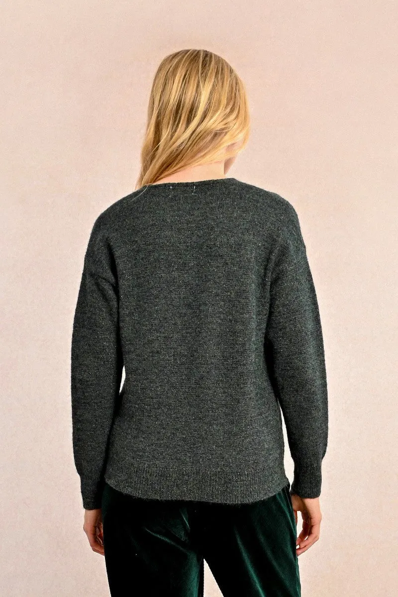 SOFT KNIT WRAP SWEATER