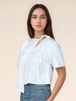 Solid Round Neck Top