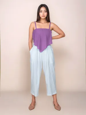 Solid Square Neck Crop Top