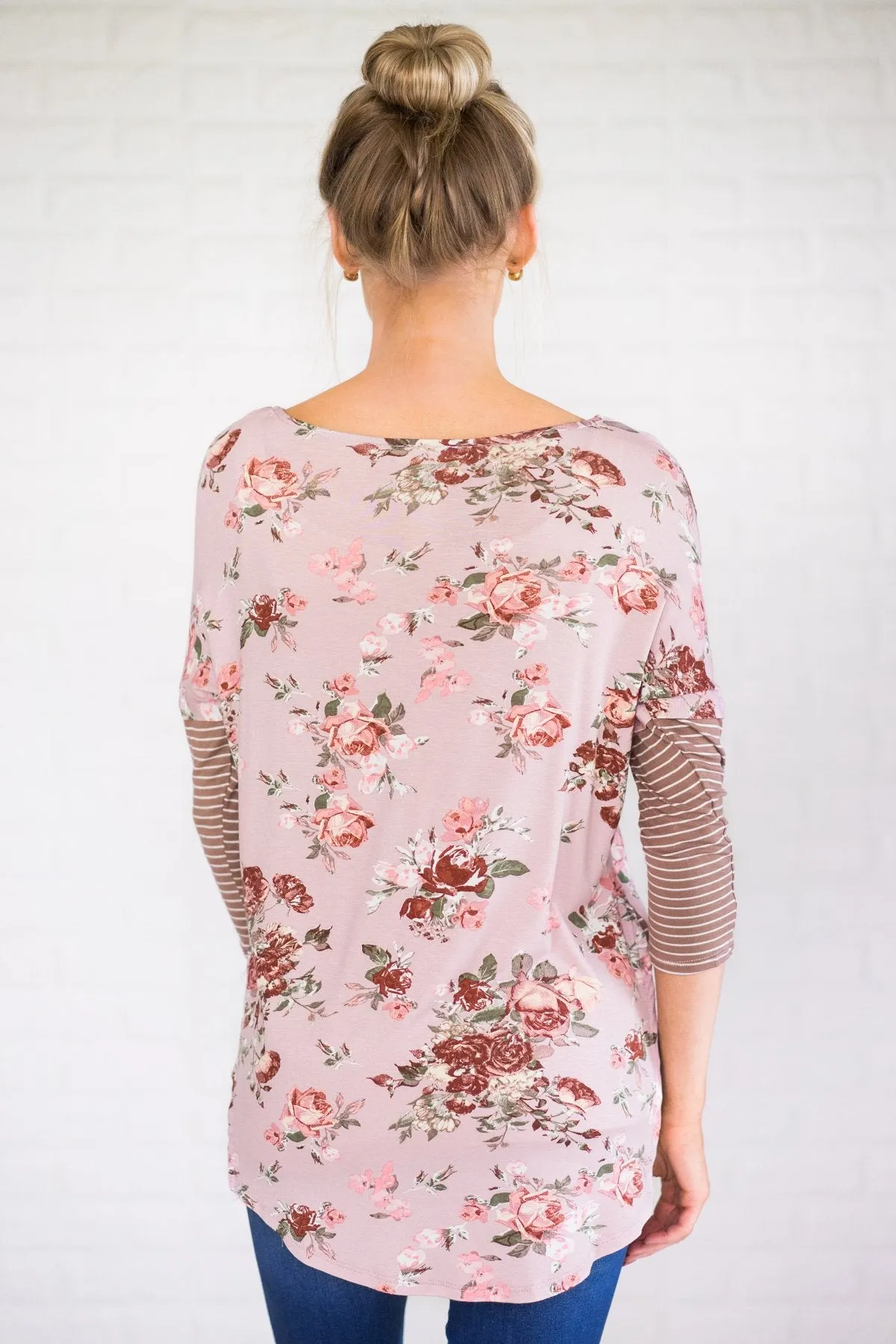 Something About You Floral & Stripes Top