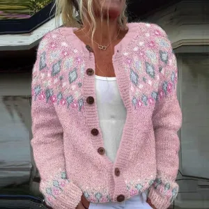 Sophia | Soft pink ladies cardigan