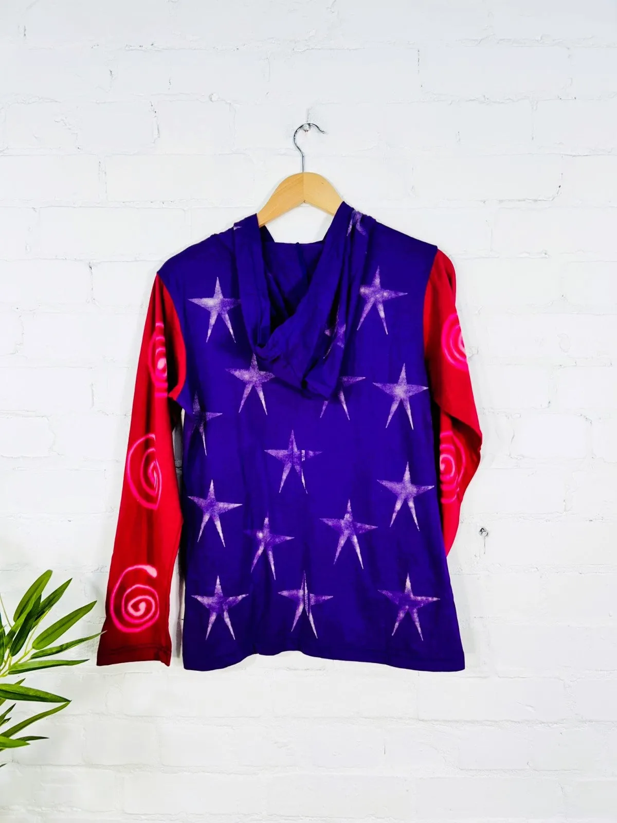 Star Zip Hood Top