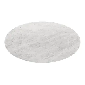 Stockholm 79" Oval Dining Table Top / Carrara