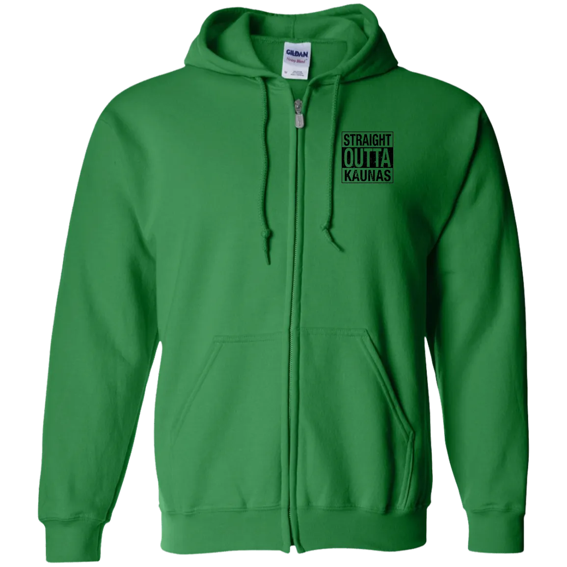 Straight Outta Kaunas - Men/Women Unisex Comfort Full-Zip Hoodie
