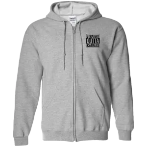Straight Outta Kaunas - Men/Women Unisex Comfort Full-Zip Hoodie