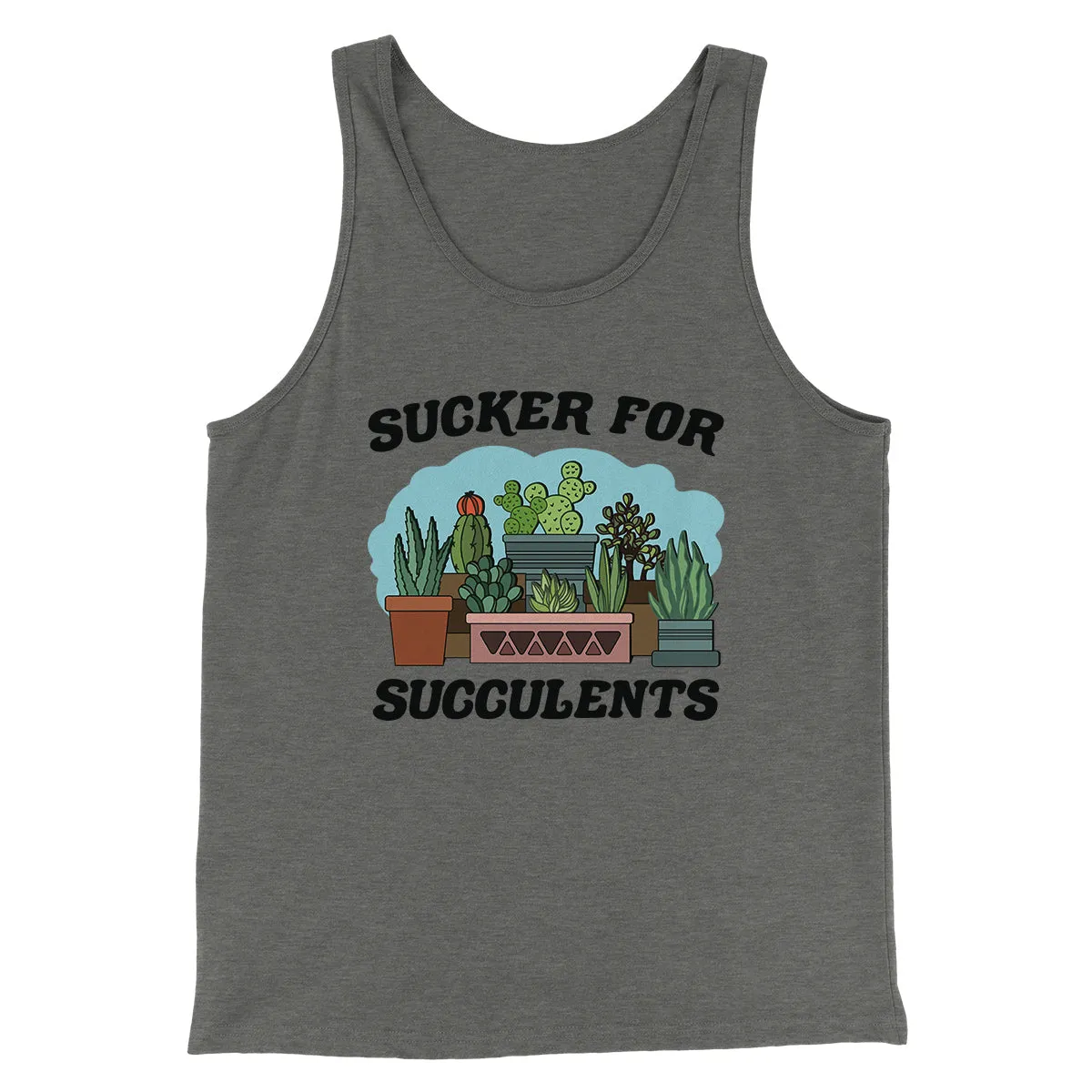 Sucker For Succulents Men/Unisex Tank Top