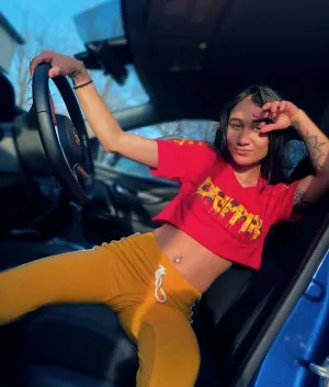 Sunflower Drippin | Red Tee (Sunflower Sleeves)
