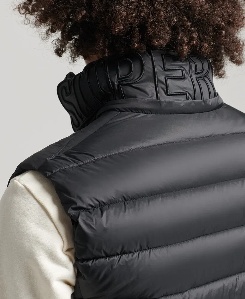 Superdry Classic Fuji Hooded Padded Gilet Black