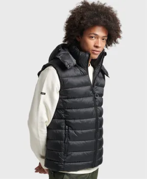 Superdry Classic Fuji Hooded Padded Gilet Black