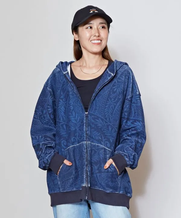 Surf Style Zip Up Hoodie