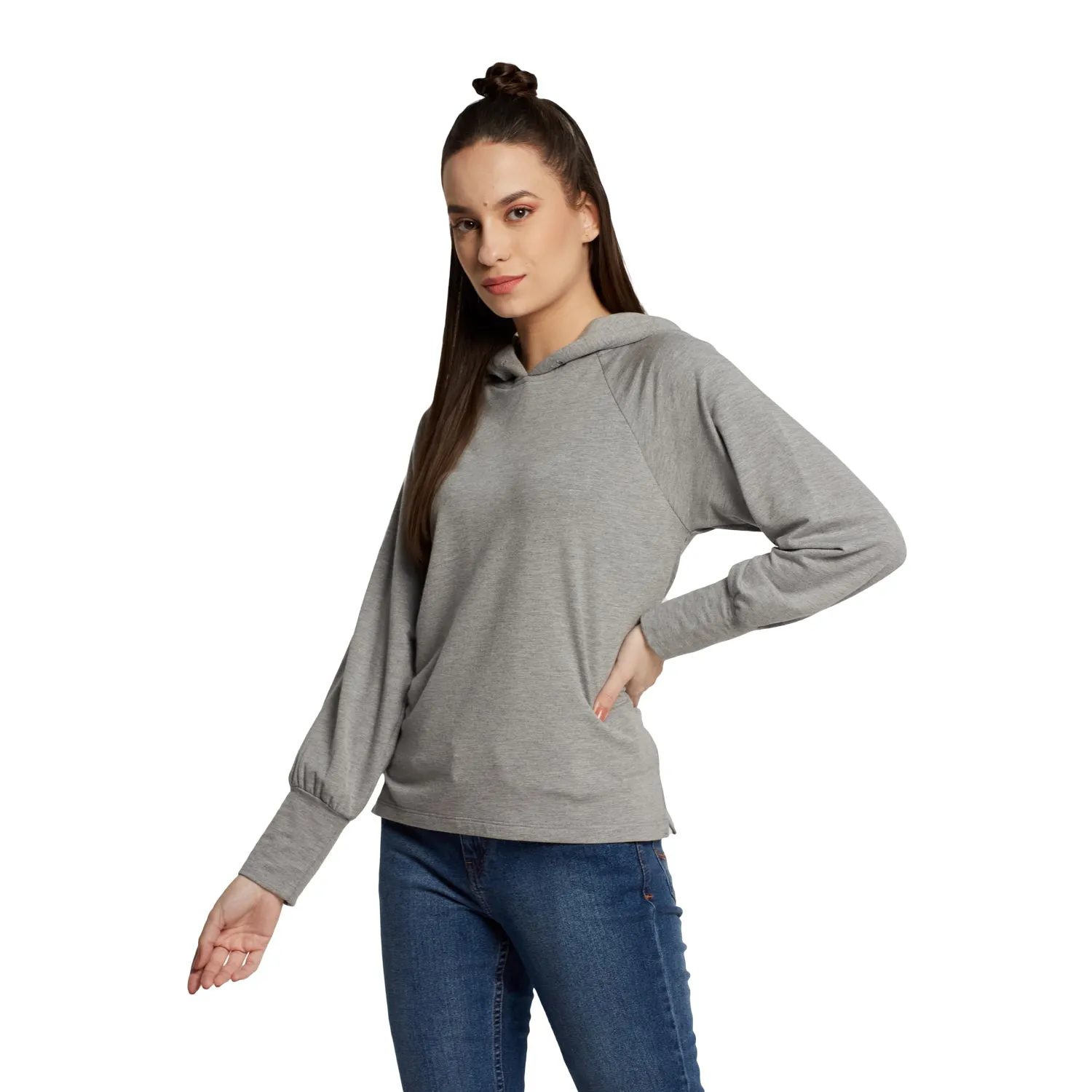 SWEAT DLIT LONG SLEEVE PULLOVER HOODIE