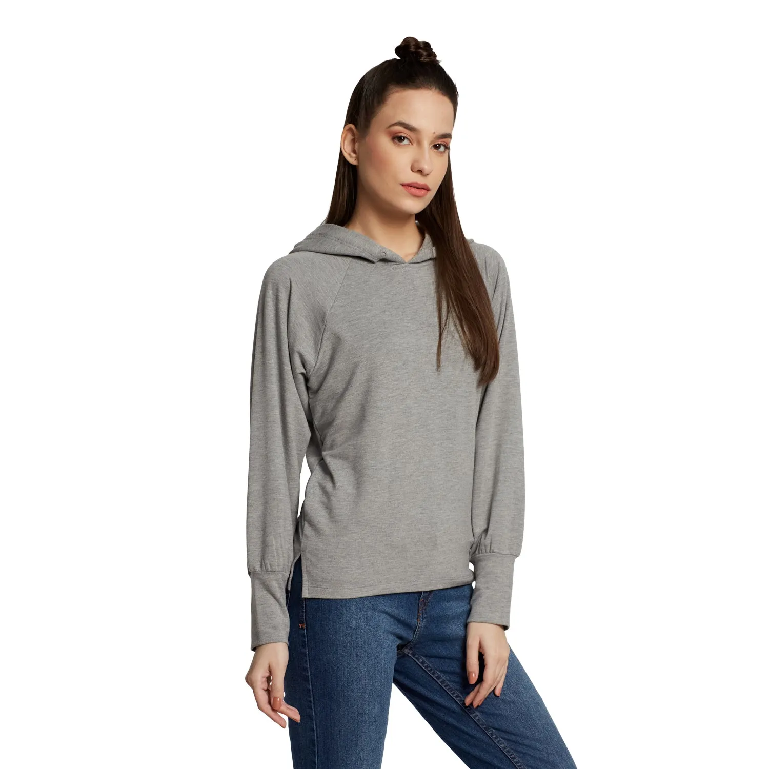 SWEAT DLIT LONG SLEEVE PULLOVER HOODIE
