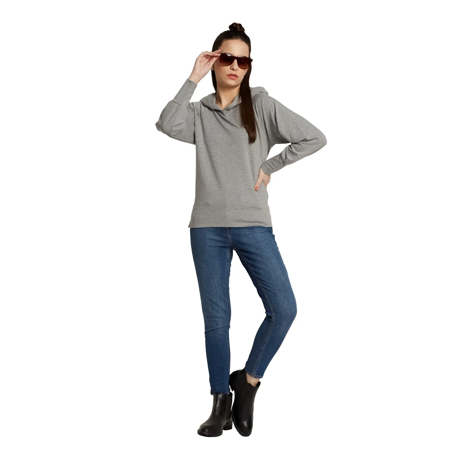SWEAT DLIT LONG SLEEVE PULLOVER HOODIE