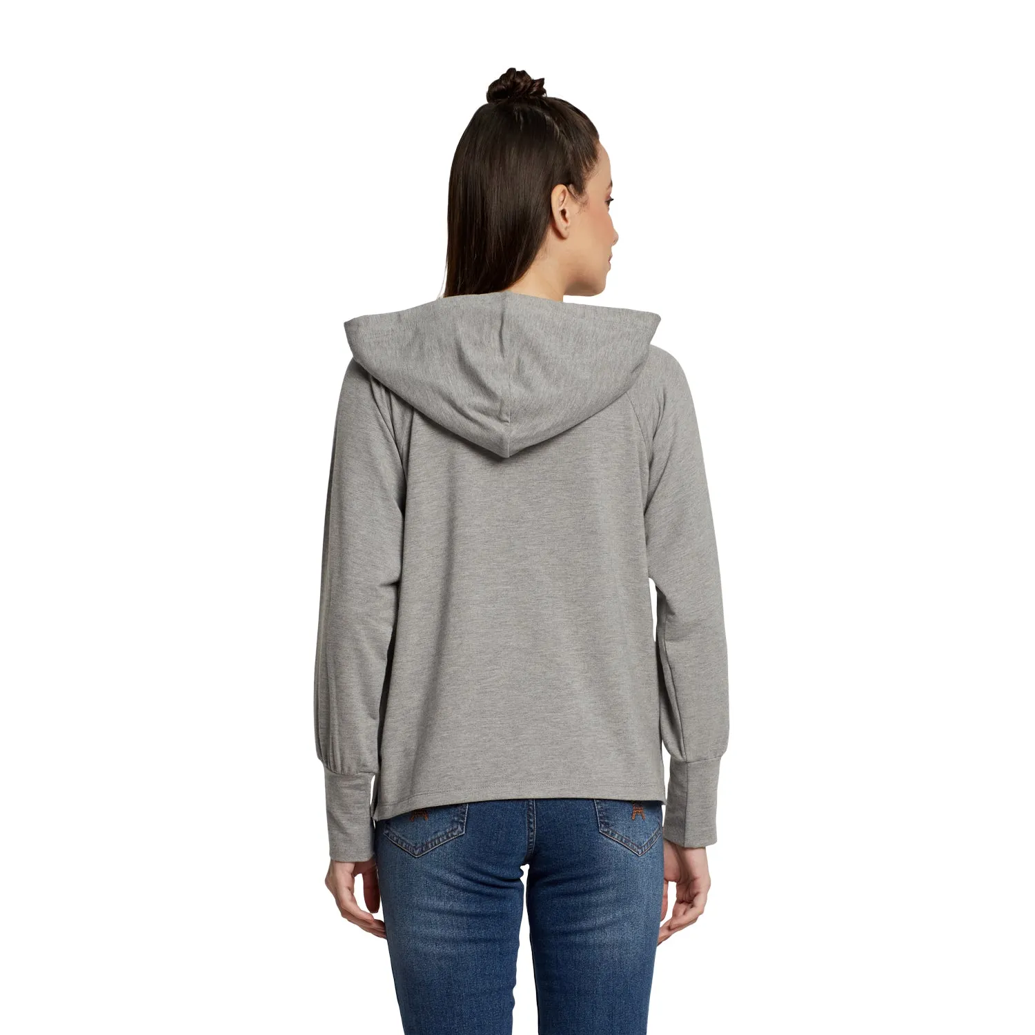 SWEAT DLIT LONG SLEEVE PULLOVER HOODIE
