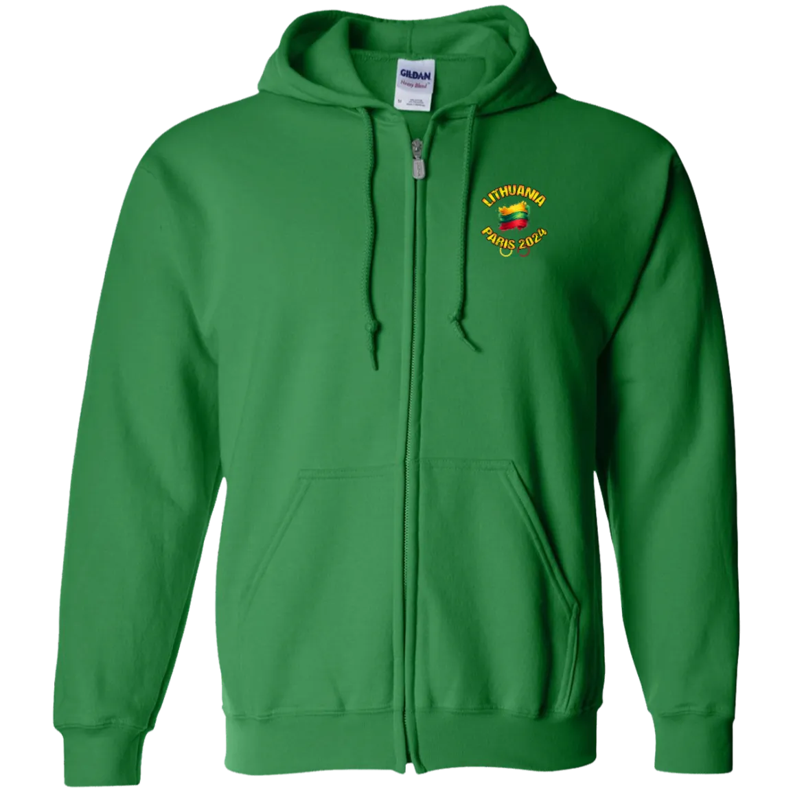 Team Lietuva 2024 Olympics - Men/Women Unisex Comfort Full-Zip Hoodie