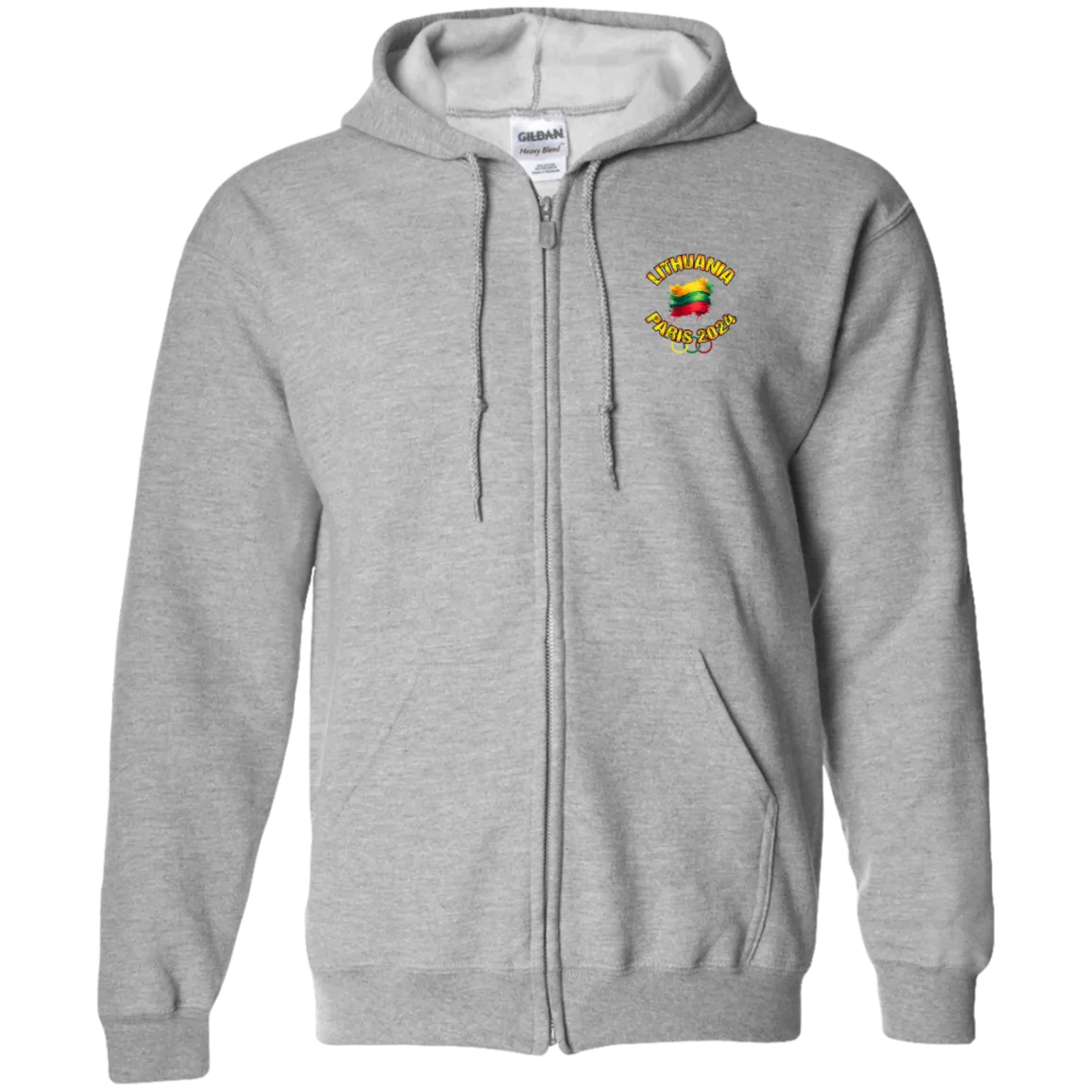 Team Lietuva 2024 Olympics - Men/Women Unisex Comfort Full-Zip Hoodie