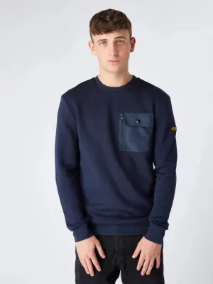 Terrace Cult Pocket Sweat In Navy