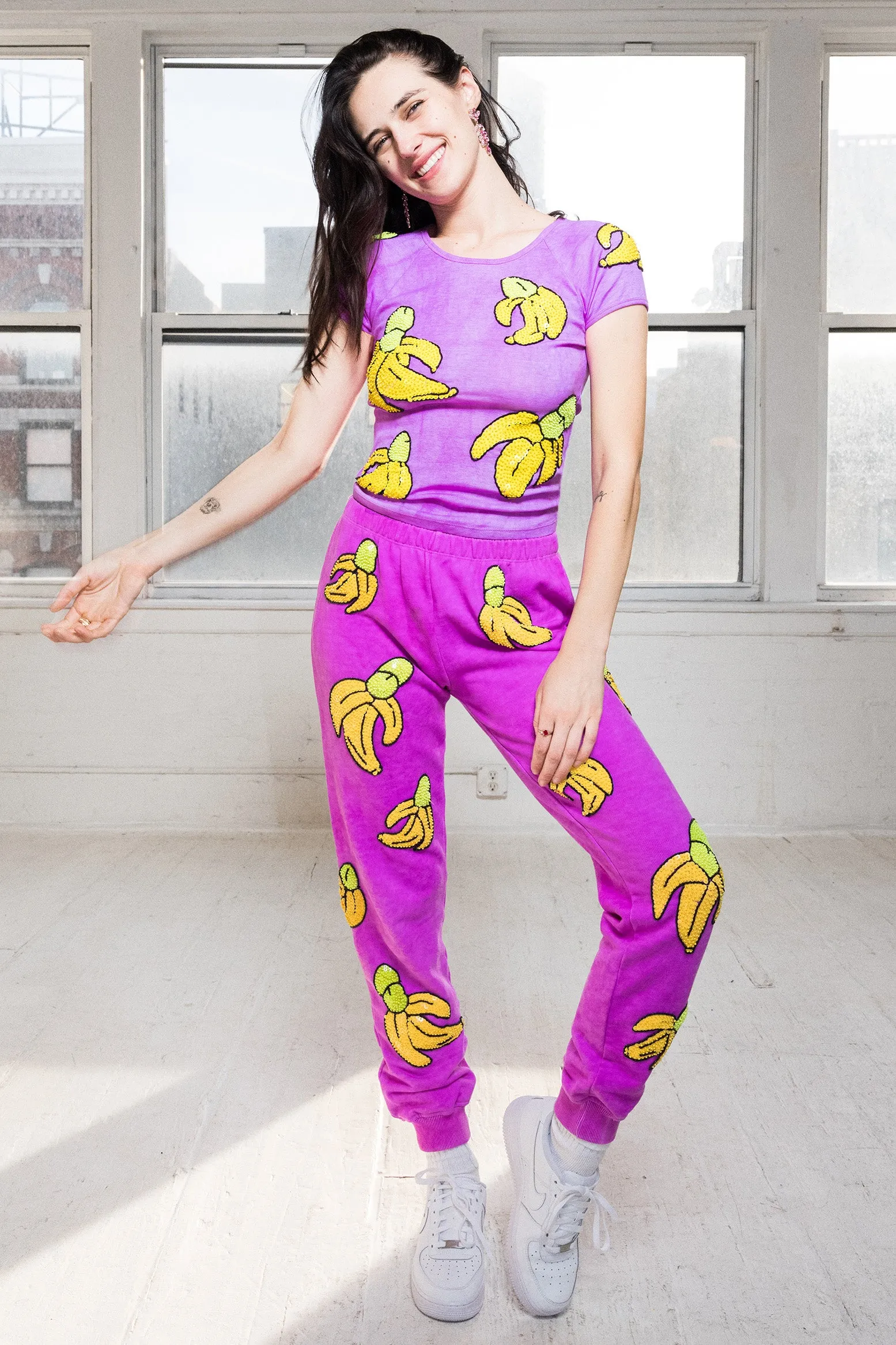 The Banana Cock Purple Tee