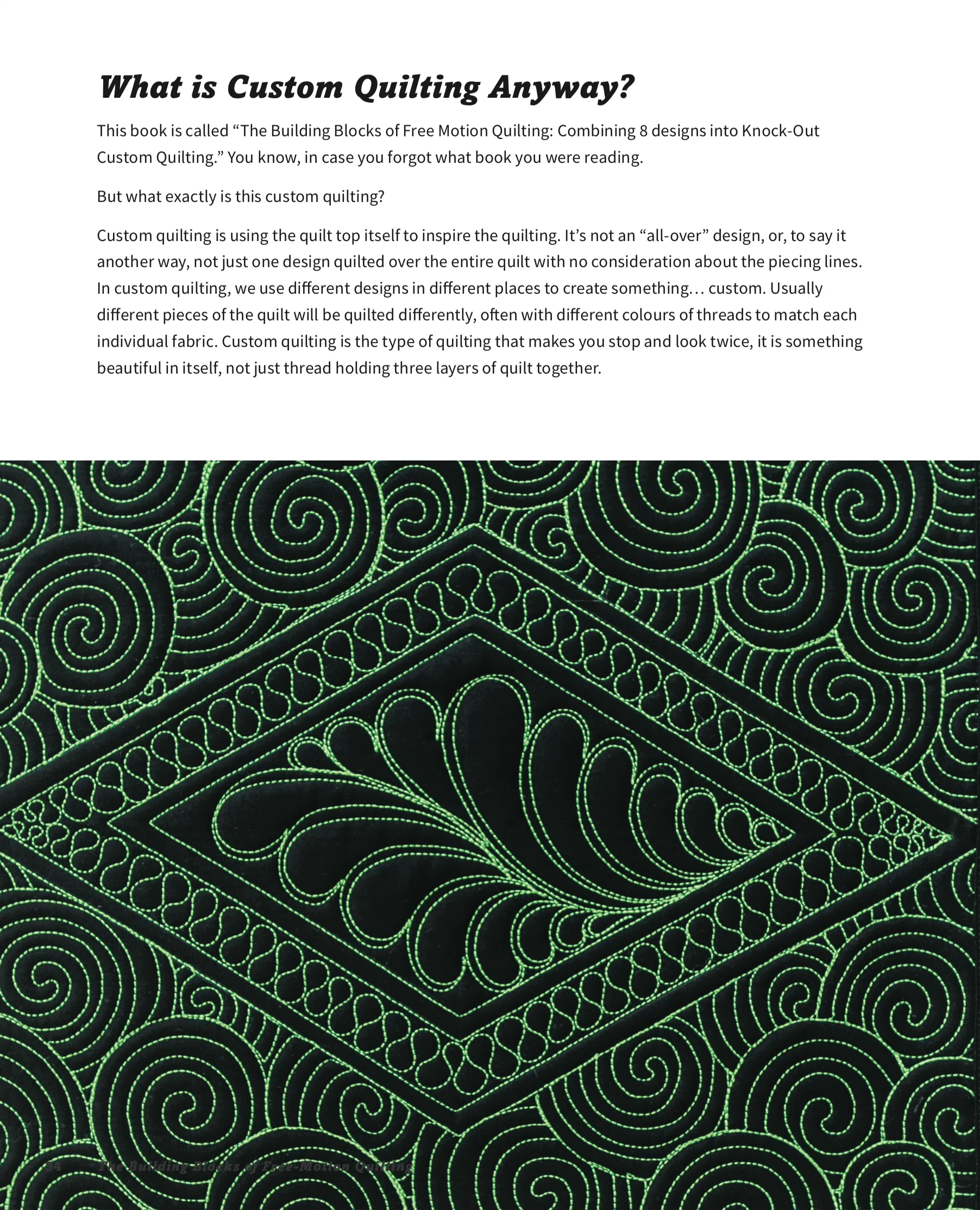 The Building Blocks of Free-Motion Quilting