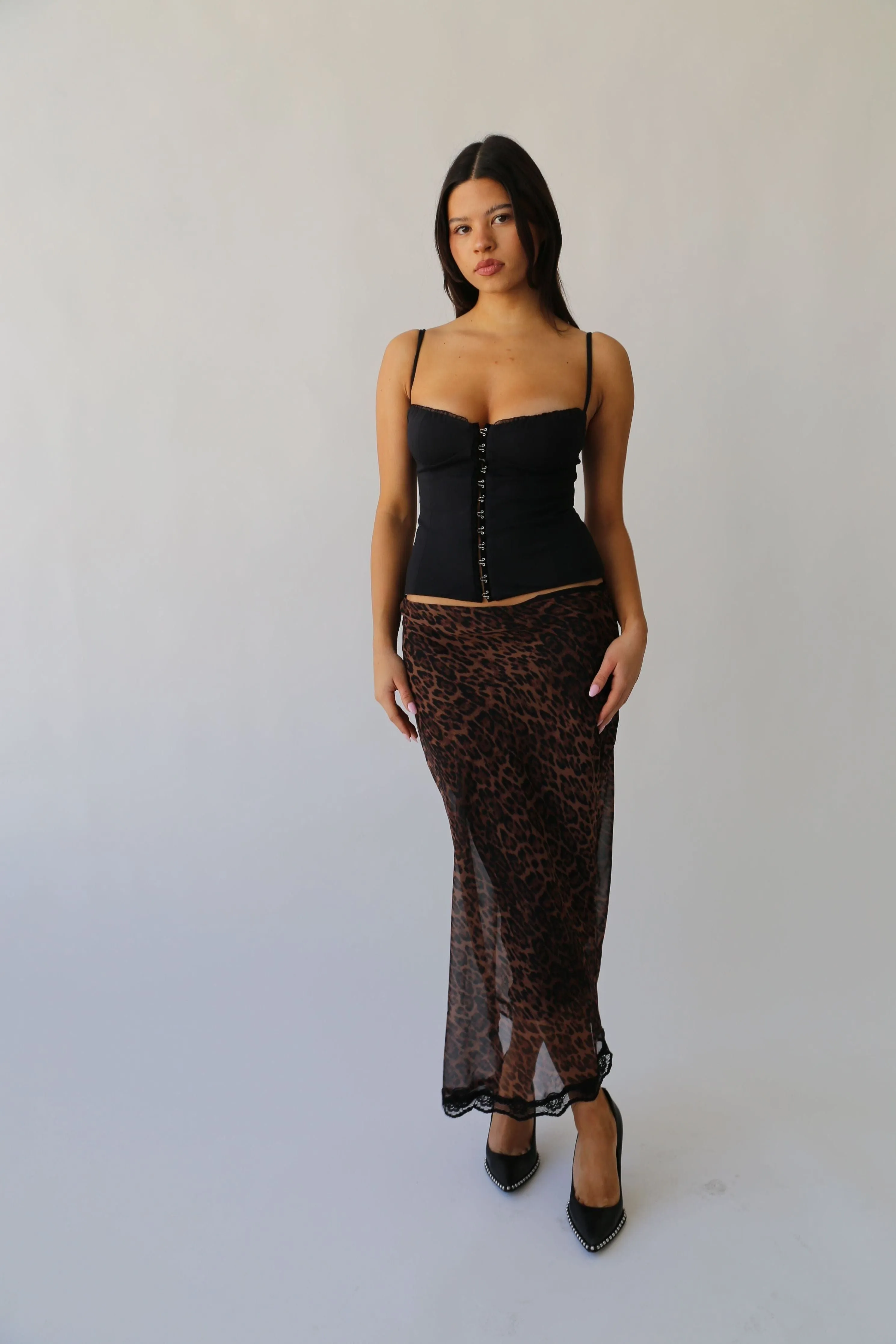 the caroline corset in black