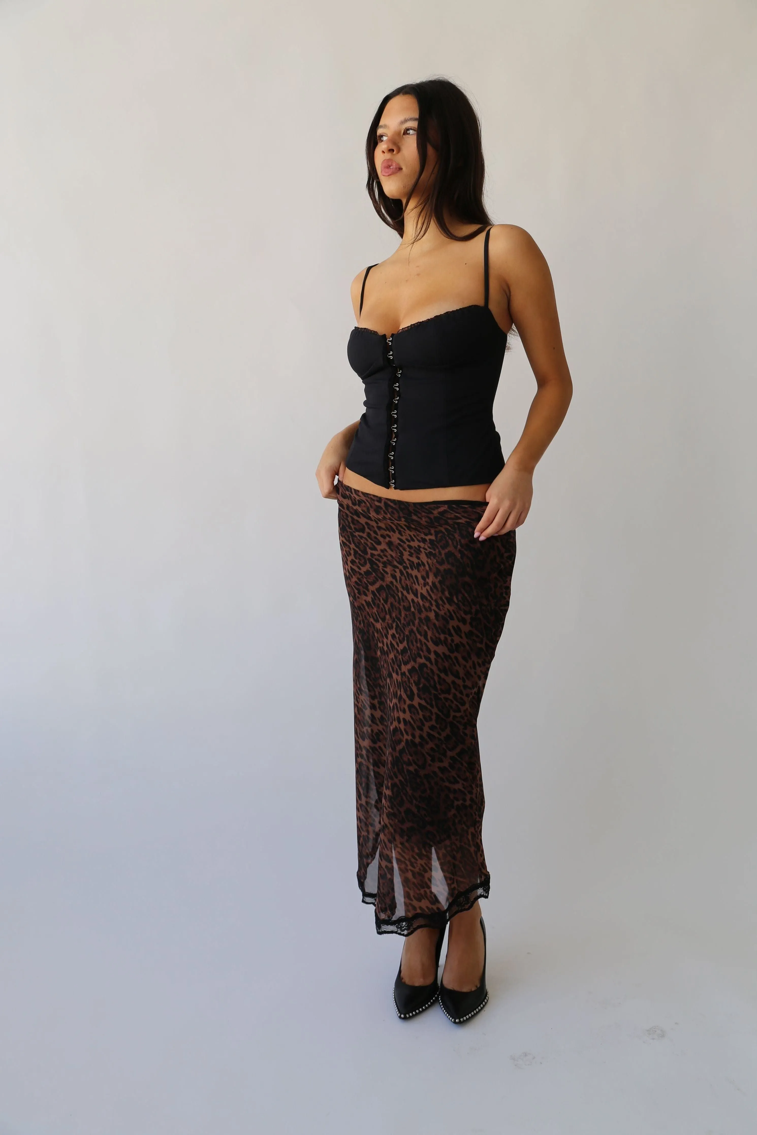 the caroline corset in black