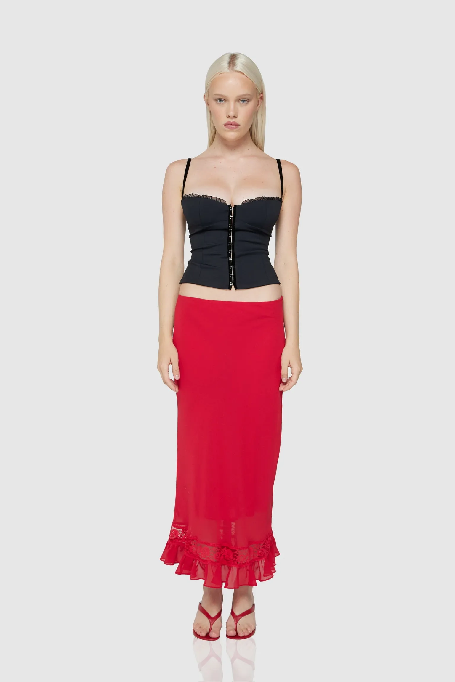 the caroline corset in black