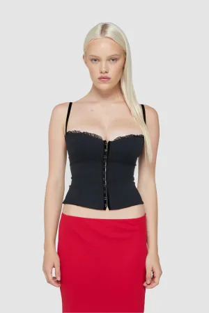 the caroline corset in black