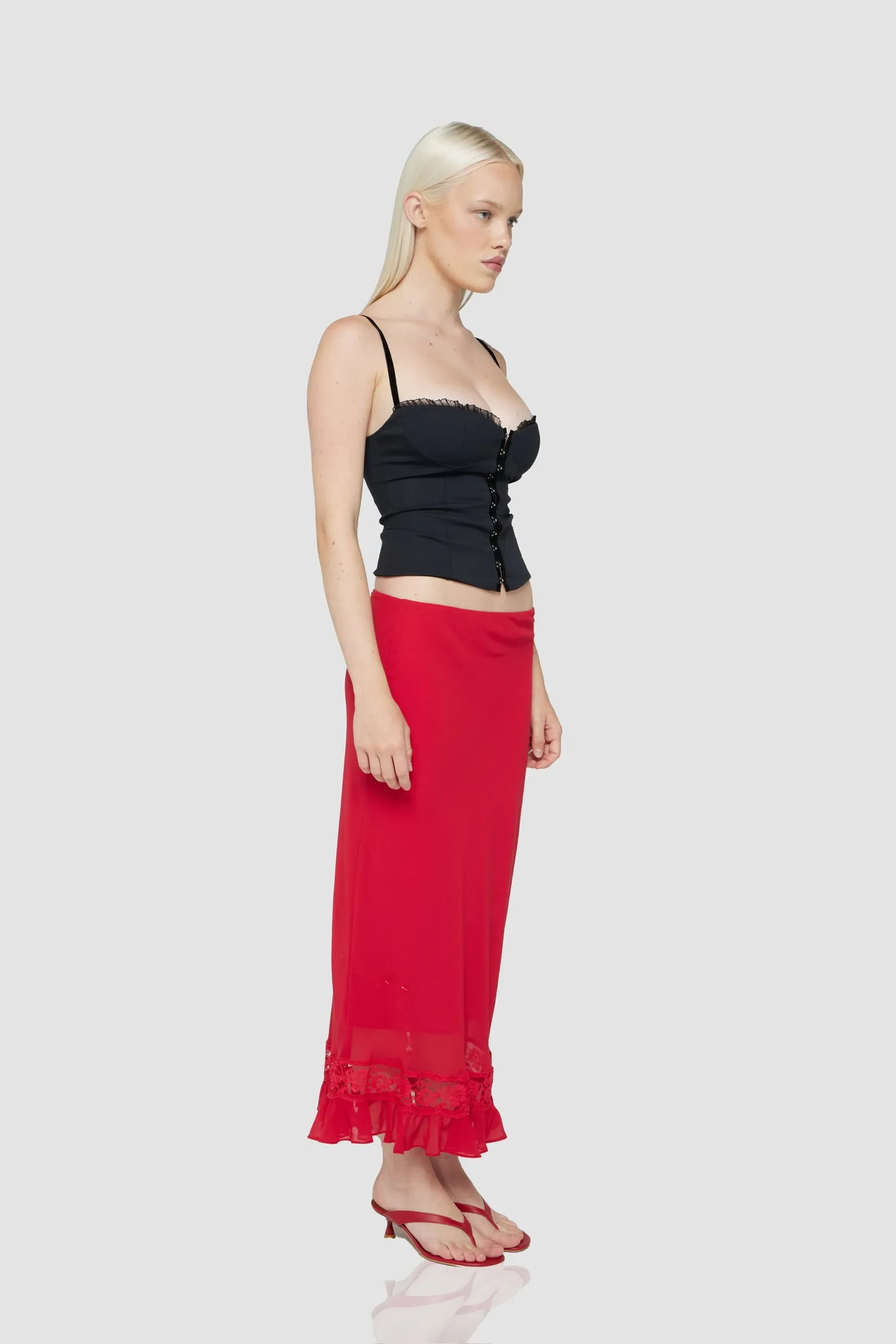 the caroline corset in black