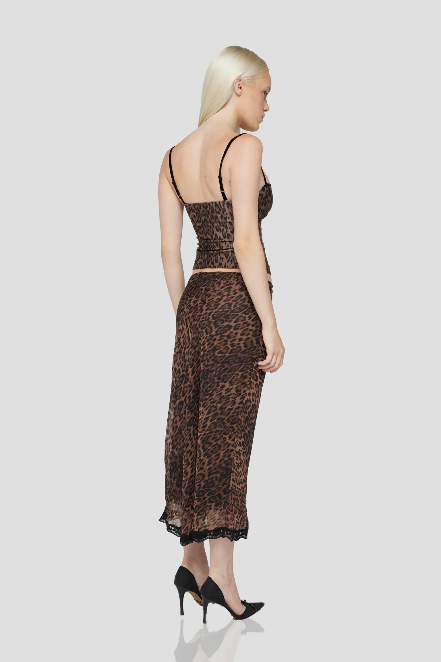 the caroline corset in cheetah