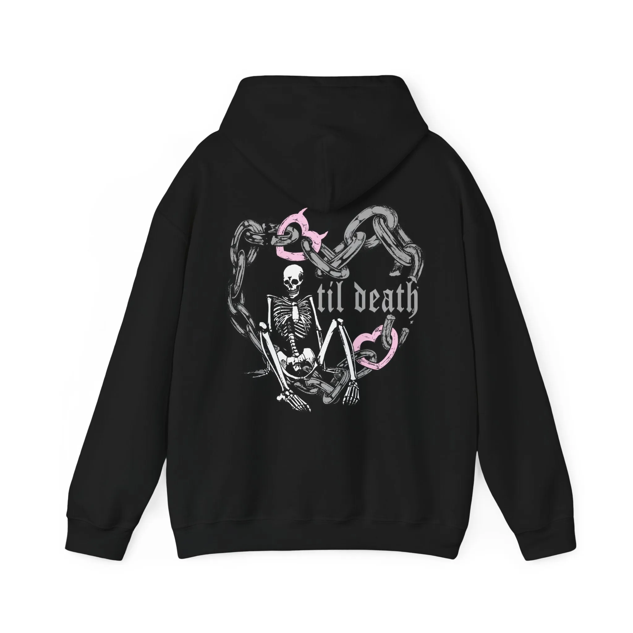 'TIL DEATH HOODIE (pink)