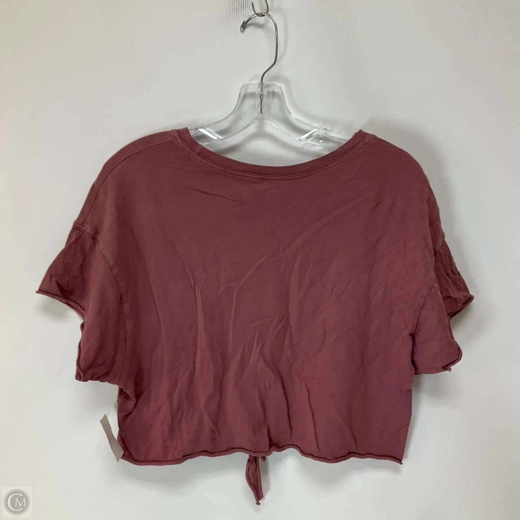 Top Short Sleeve By Aerie In Pink, Size: Xs