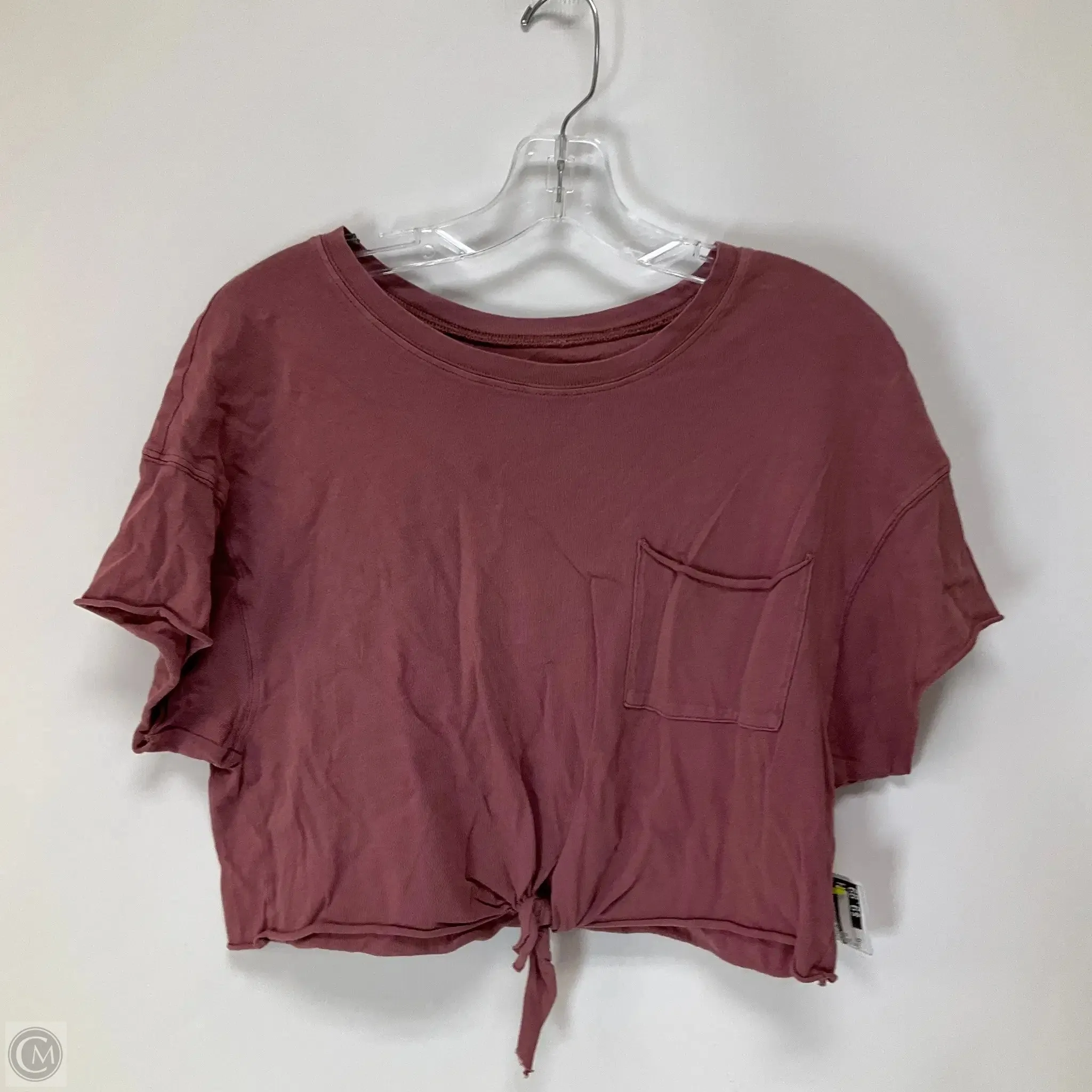 Top Short Sleeve By Aerie In Pink, Size: Xs