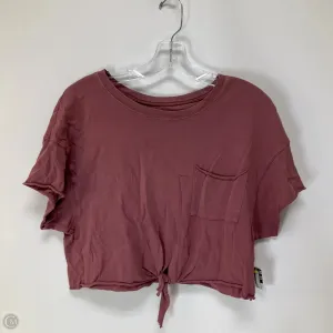 Top Short Sleeve By Aerie In Pink, Size: Xs