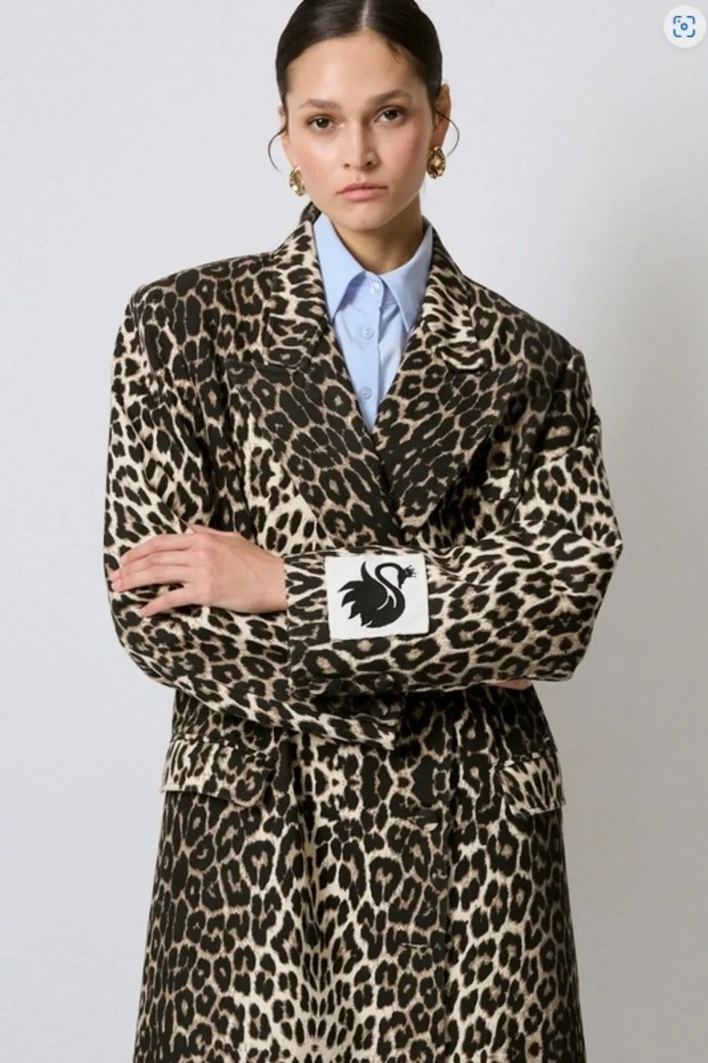 TOUCHE PRIVE LEOPARD TRENCH