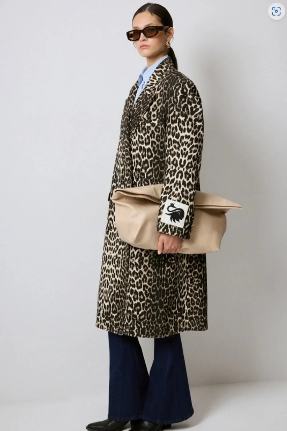 TOUCHE PRIVE LEOPARD TRENCH