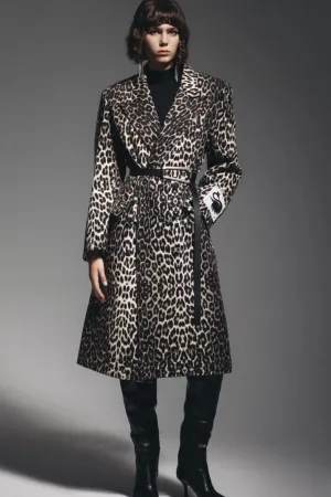 TOUCHE PRIVE LEOPARD TRENCH