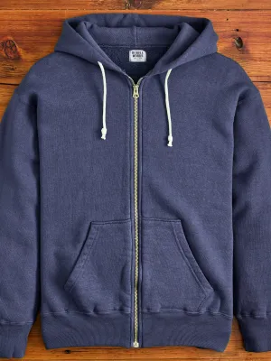 Tsuriami Loopwheel Zip Hoodie in Navy