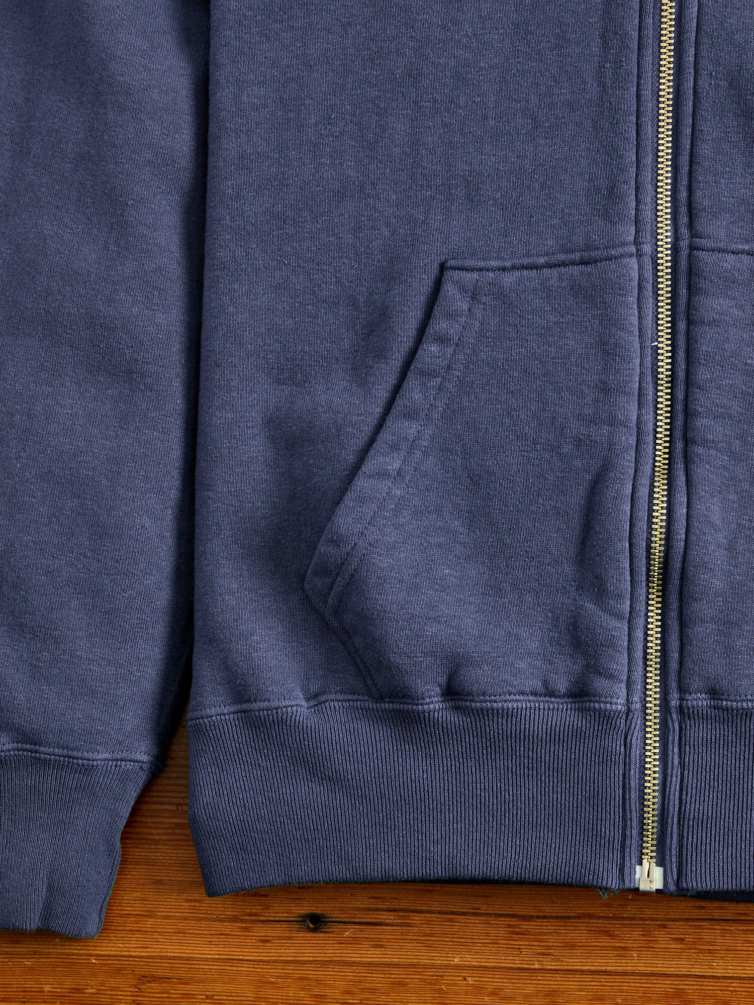 Tsuriami Loopwheel Zip Hoodie in Navy