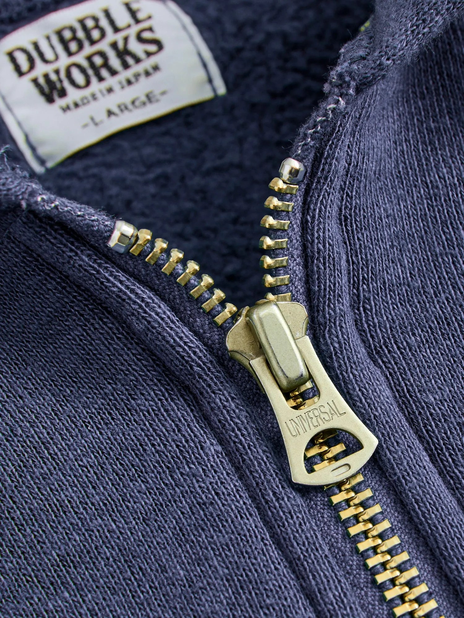 Tsuriami Loopwheel Zip Hoodie in Navy