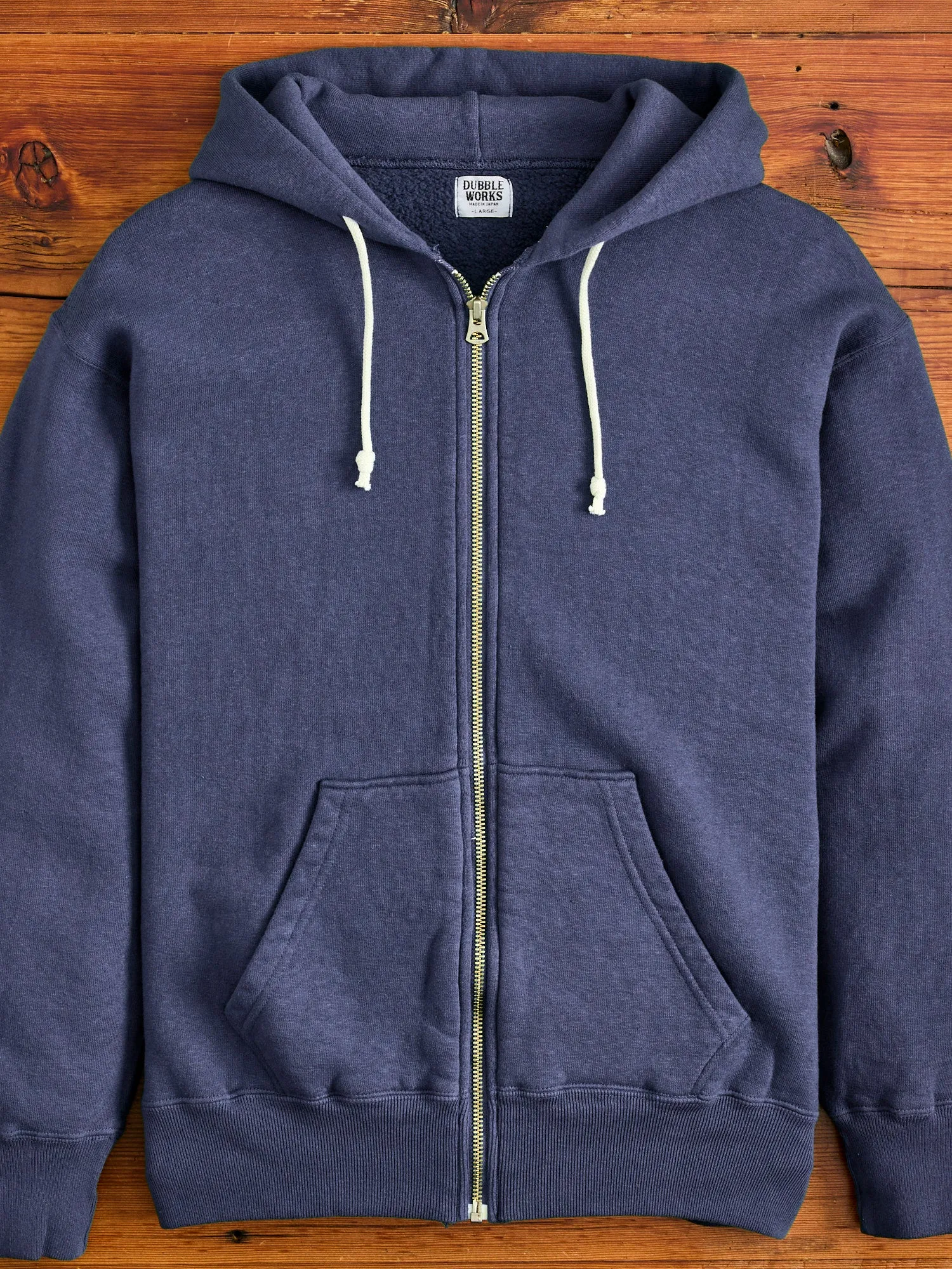 Tsuriami Loopwheel Zip Hoodie in Navy