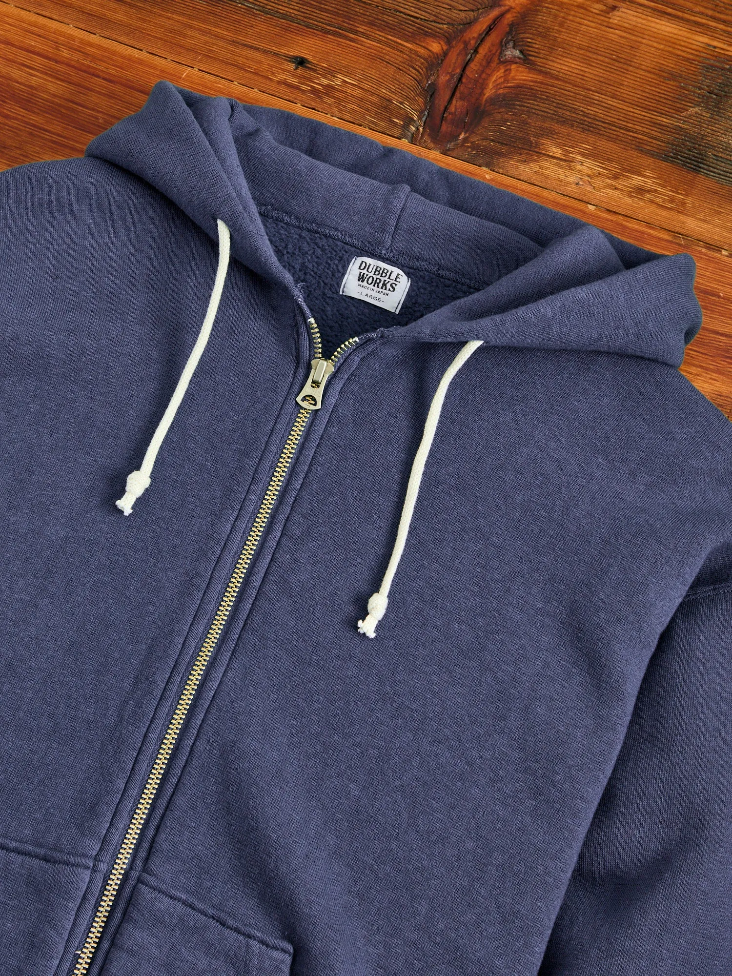 Tsuriami Loopwheel Zip Hoodie in Navy