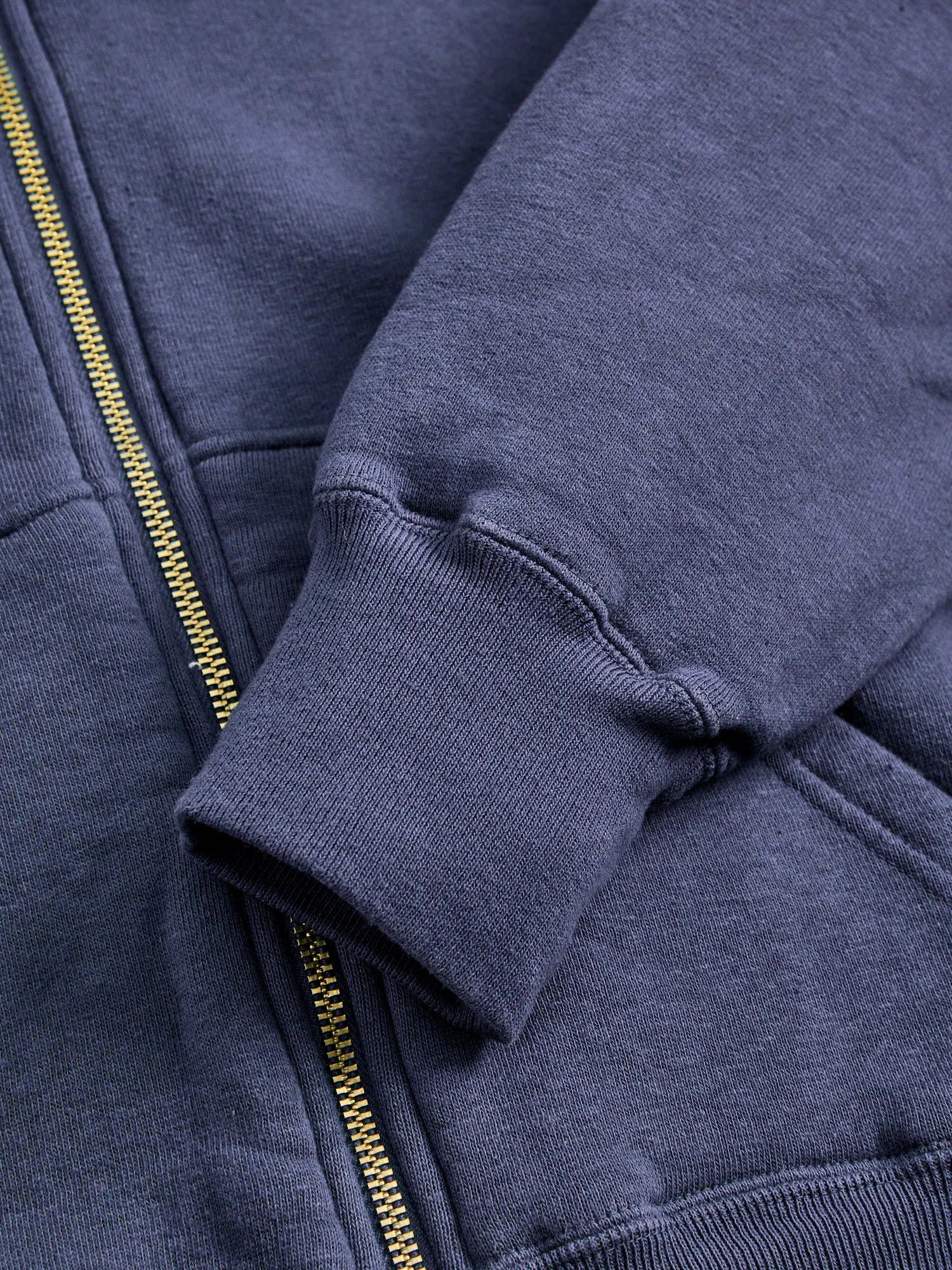 Tsuriami Loopwheel Zip Hoodie in Navy