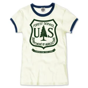 USDA Forest Service Insignia Women's Ringer Tee