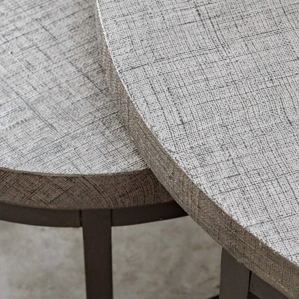 Uttermost Aiyara Set of 2 Modern Round Nesting Coffee Tables