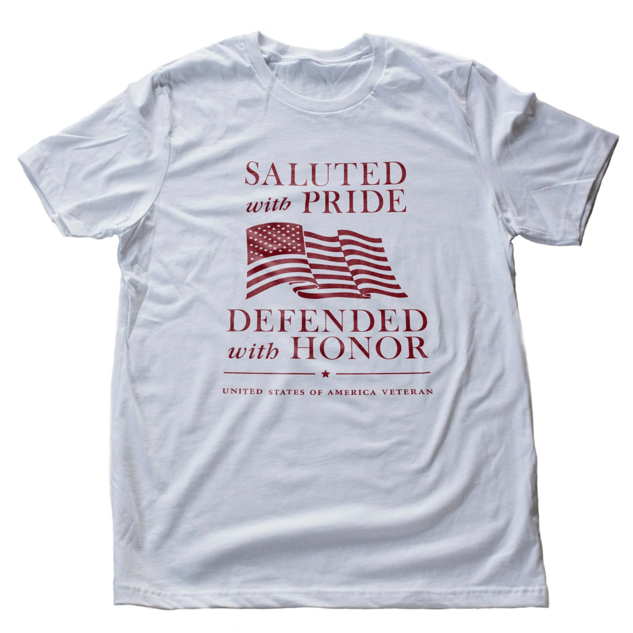 Veteran's Premium T-Shirt — Defending the Flag with HONOR
